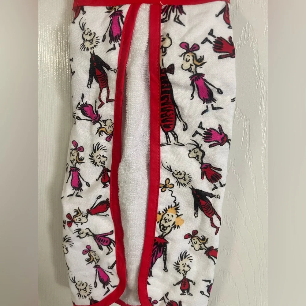 NWT Grinch Christmas Hanging Kitchen Dish Towel Plush‎ Topper Holiday Decor